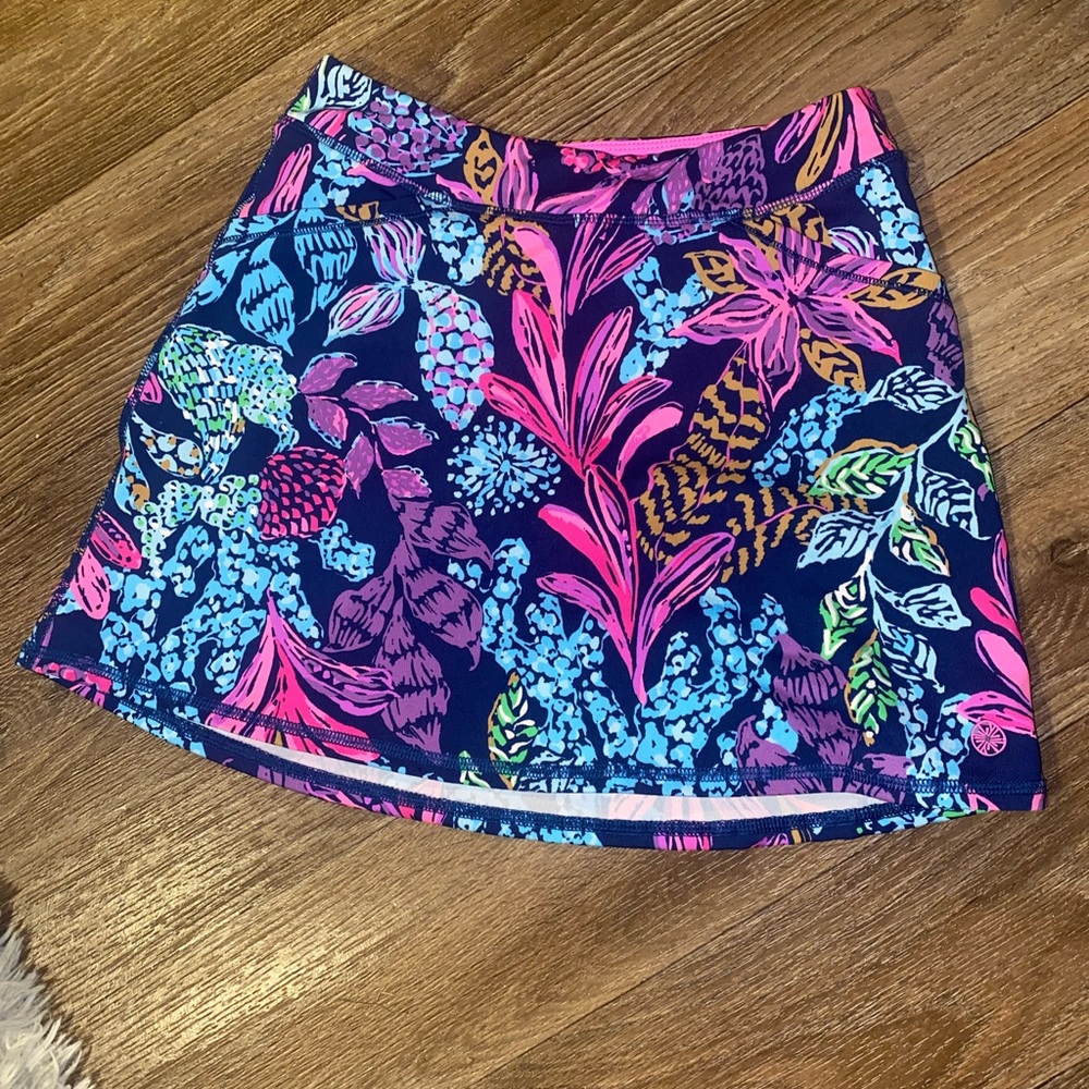 Lilly Pulitzer Pink and Blue Floral Skirt(skort)